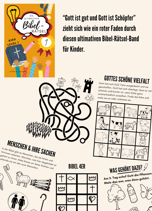 Die ultimativen Bibel-Rätsel: Kids Level 1 - Weggefährten Mindset