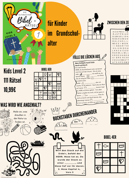 Die ultimativen Bibel-Rätsel: Kids Level 2