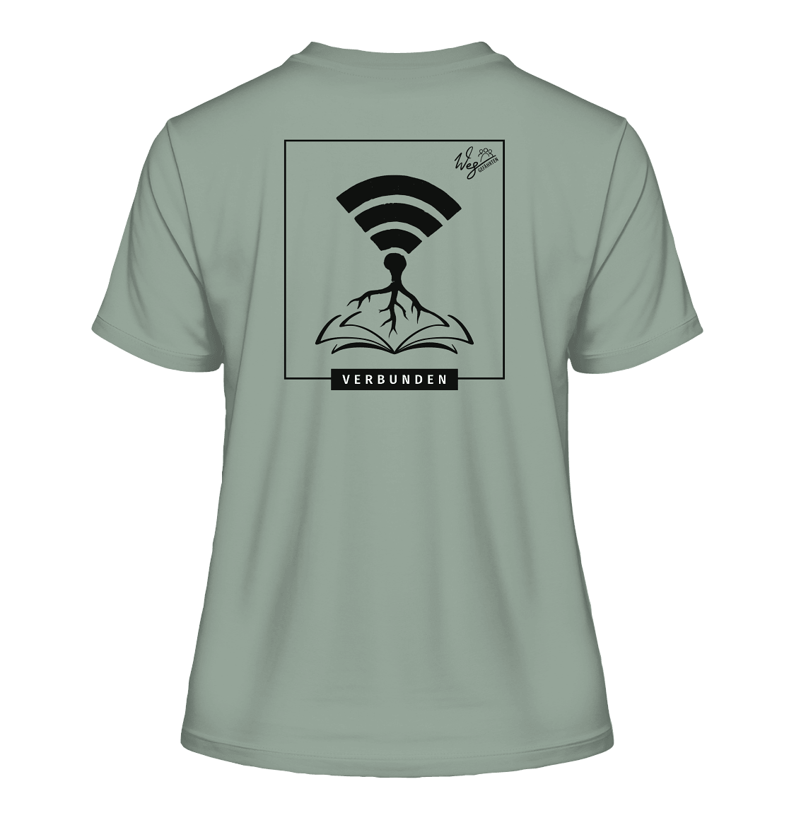 Verbunden - Fitted Ladies Organic Shirt - Weggefährten Mindset