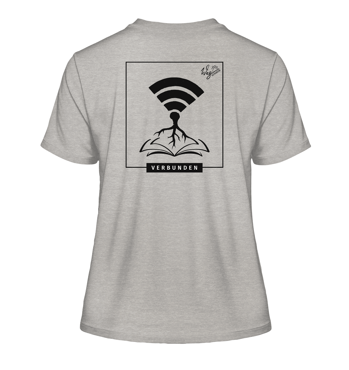 Verbunden - Fitted Ladies Organic Shirt - Weggefährten Mindset