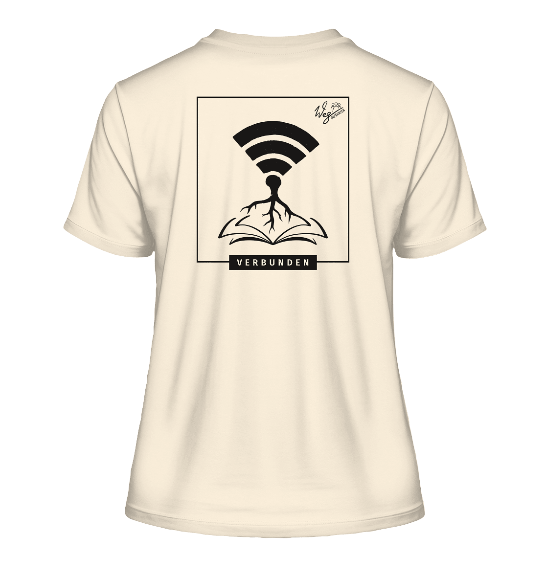Verbunden - Fitted Ladies Organic Shirt - Weggefährten Mindset