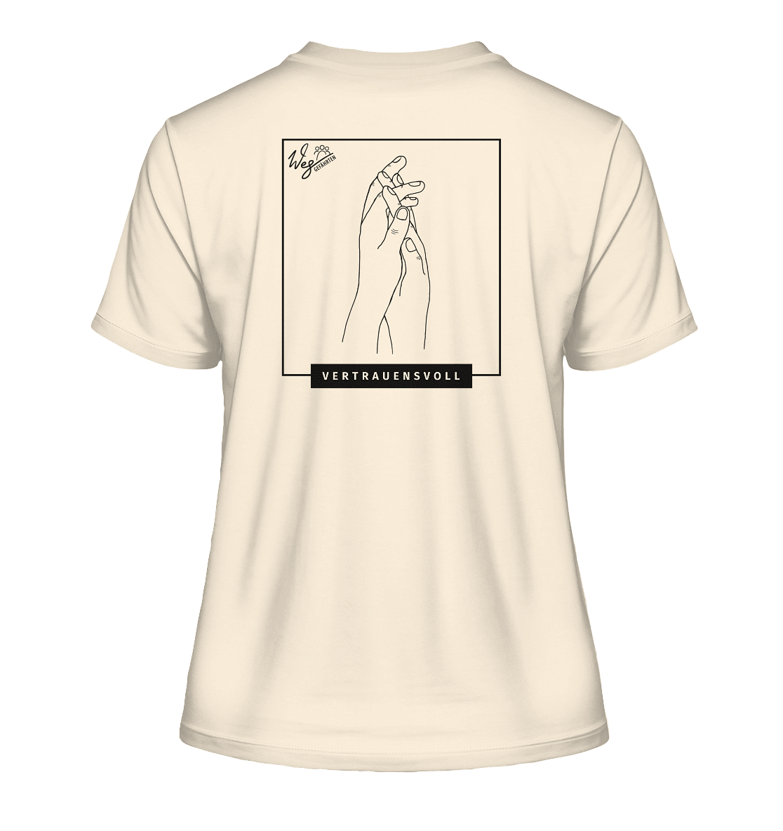 Vertrauensvoll - Fitted Ladies Organic Shirt - Weggefährten Mindset