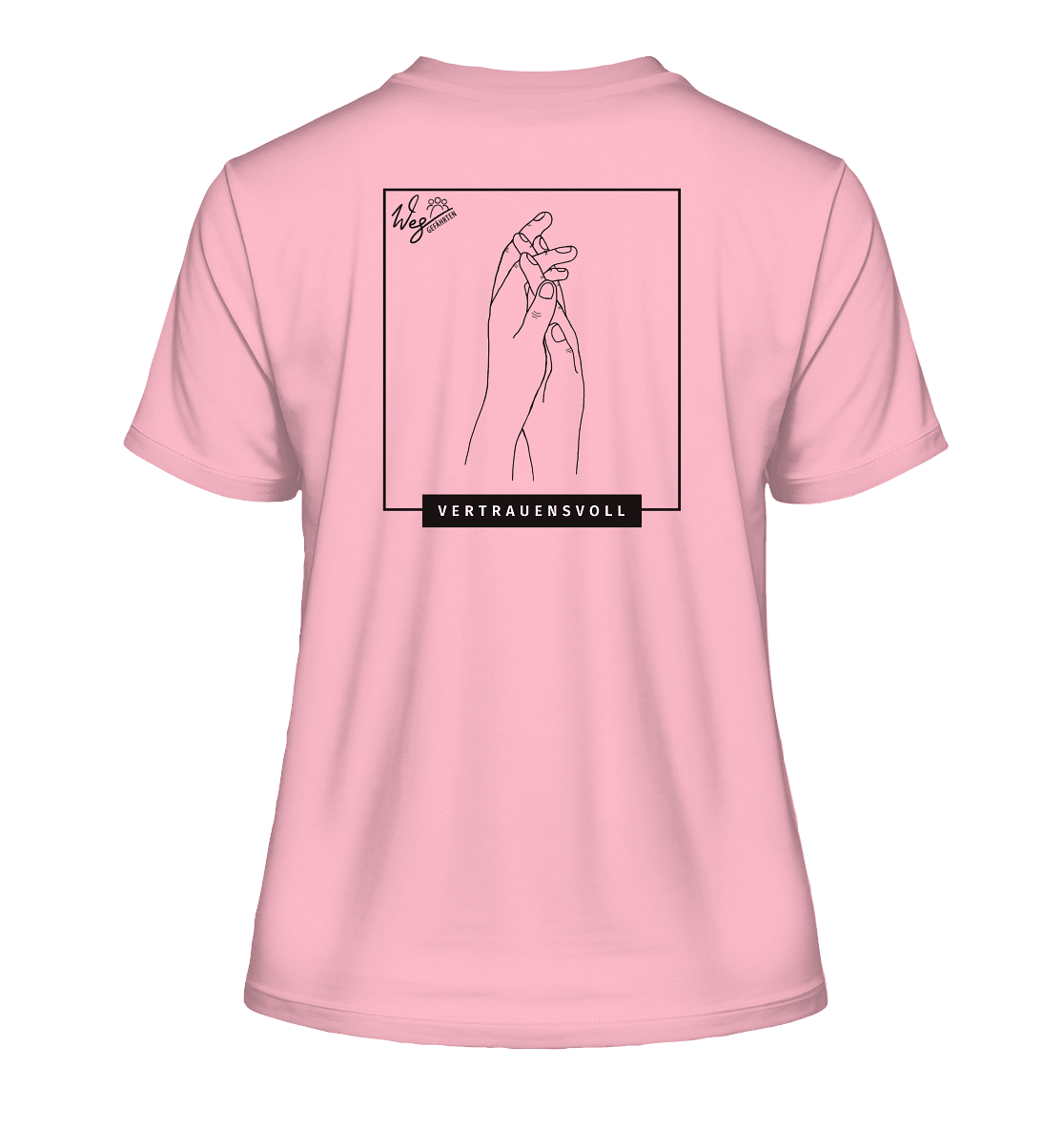 Vertrauensvoll - Fitted Ladies Organic Shirt - Weggefährten Mindset