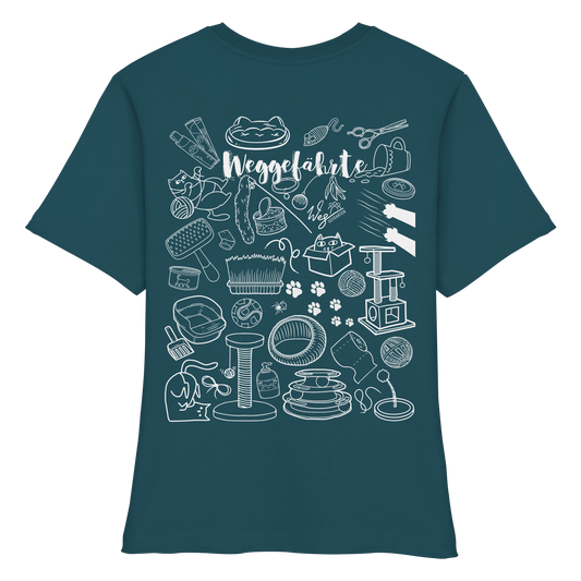 Weggefährte (Katze) - Fitted Ladies Organic Shirt