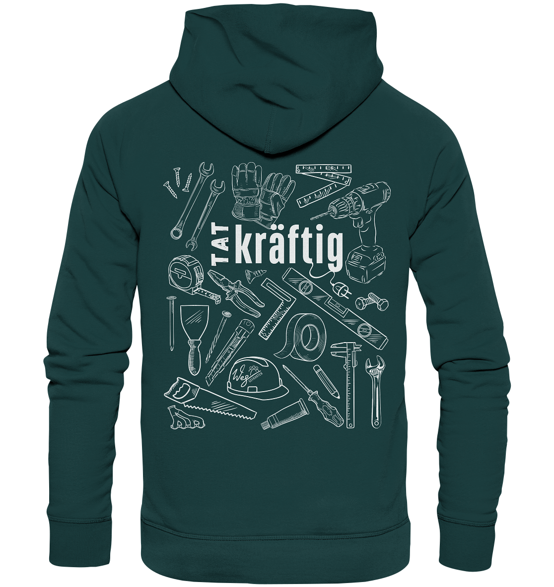 TATkräftig (Backprint) - Organic Hoodie