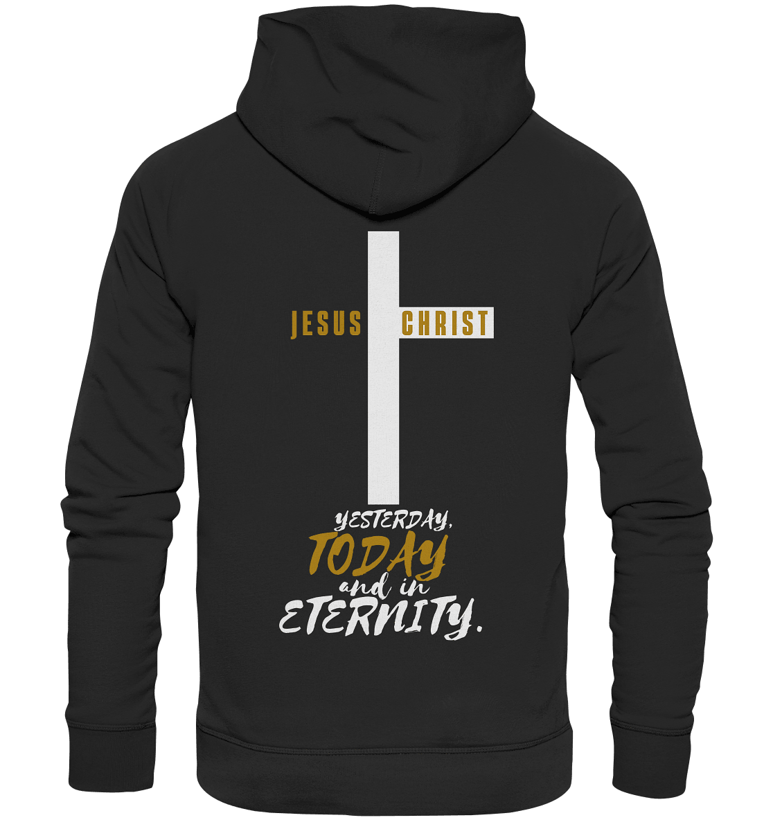Jesus Christ (Backprint) - Organic Hoodie - Weggefährten Mindset