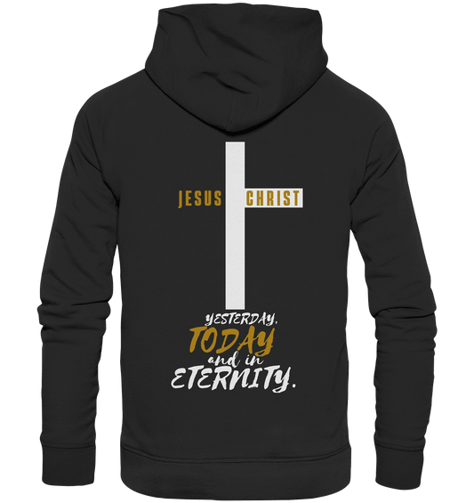 Jesus Christ (Backprint) - Organic Hoodie - Weggefährten Mindset