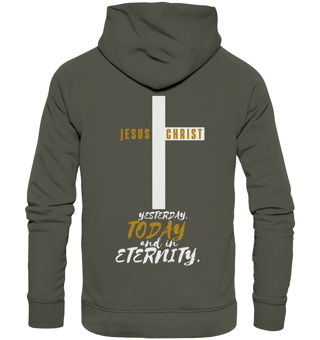 Jesus Christ (Backprint) - Organic Hoodie - Weggefährten Mindset