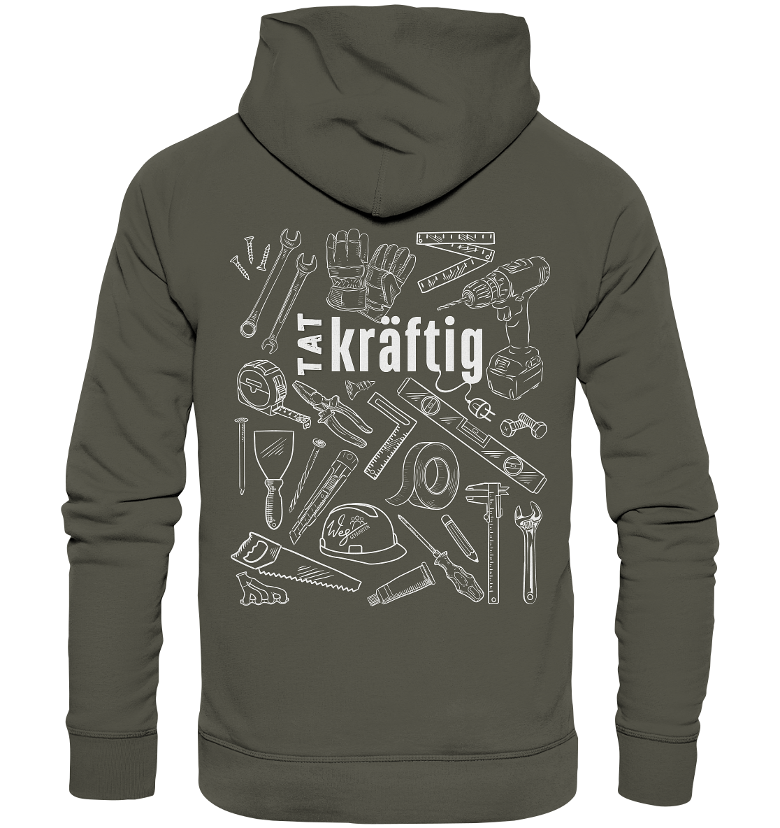 TATkräftig (Backprint) - Organic Hoodie