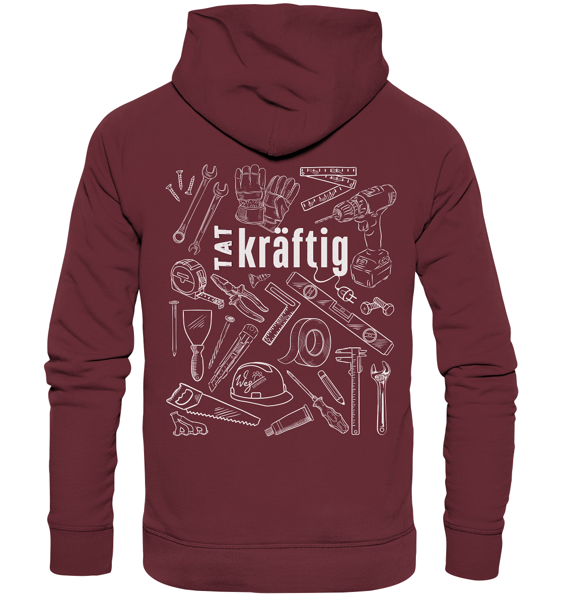 TATkräftig (Backprint) - Organic Hoodie