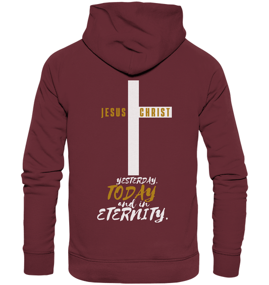 Jesus Christ (Backprint) - Organic Hoodie - Weggefährten Mindset