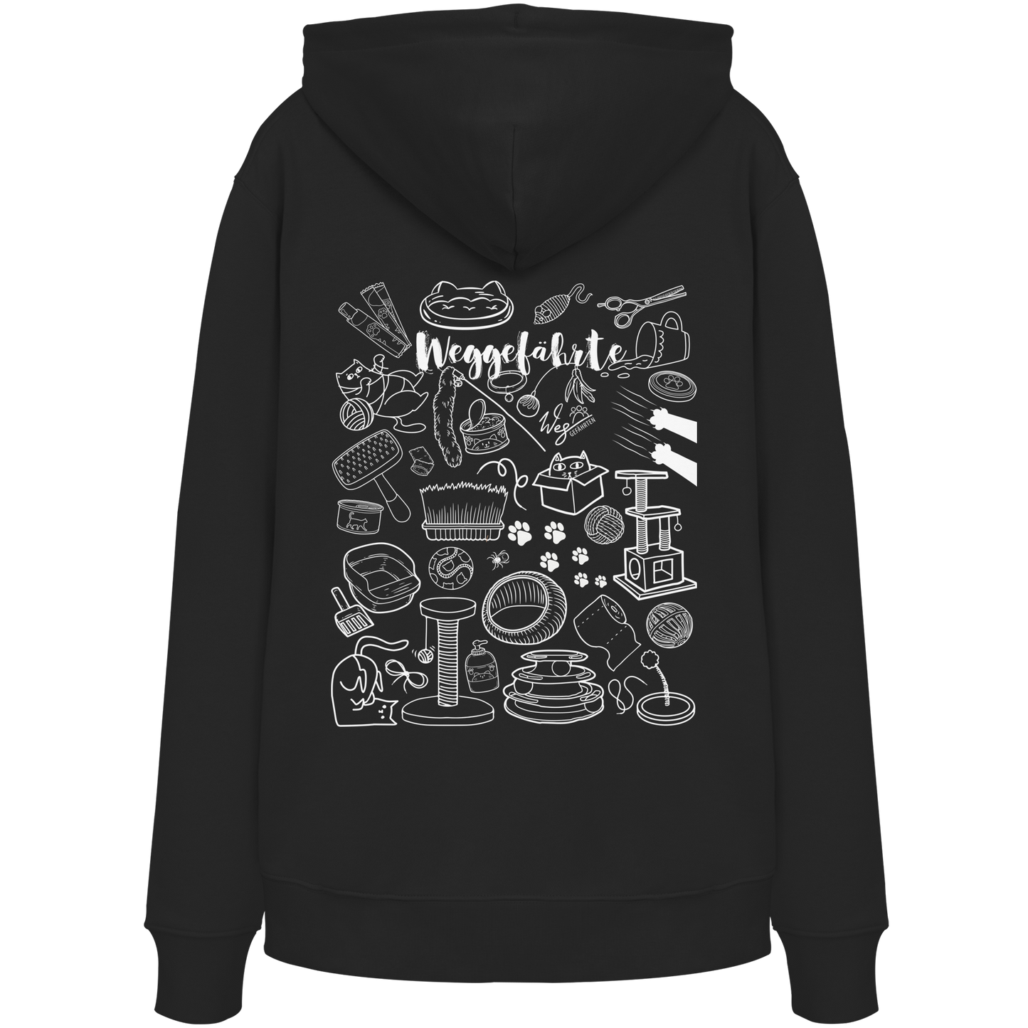 Weggefährte (Katze) - Organic Hoodie