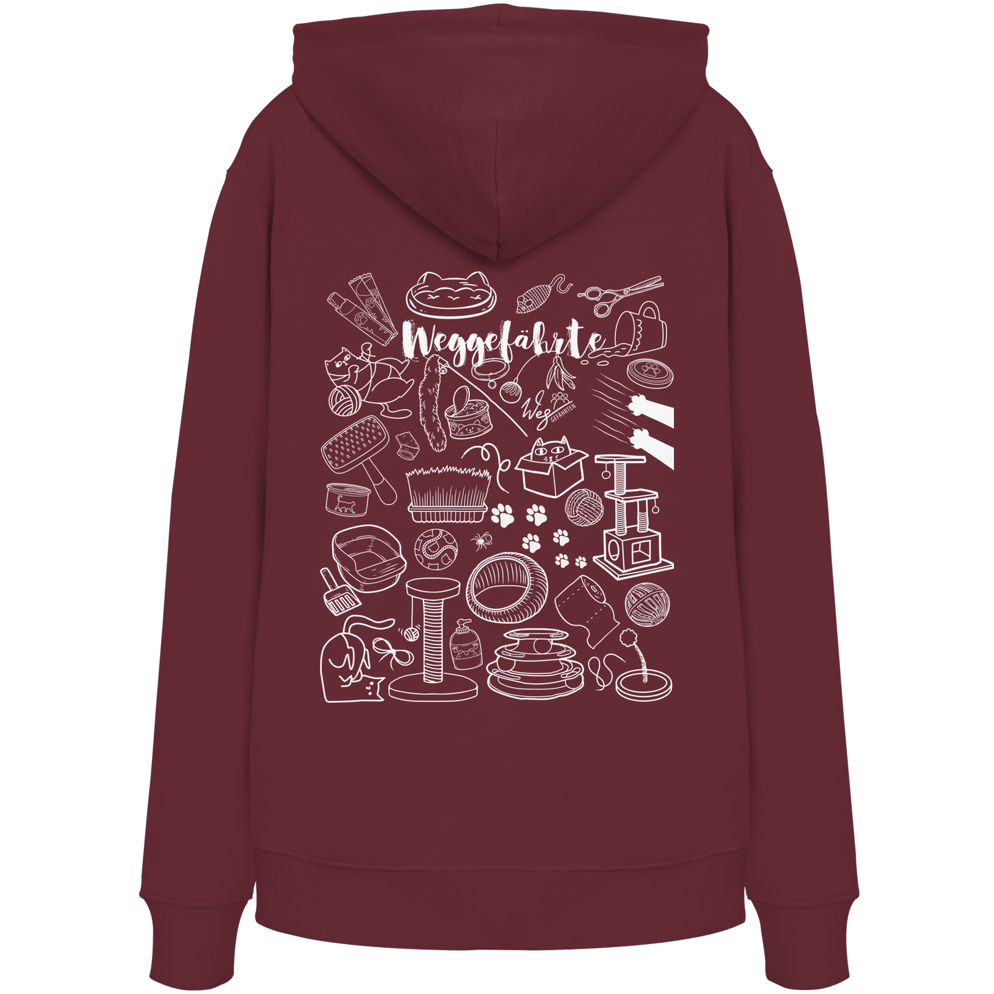 Weggefährte (Katze) - Organic Hoodie