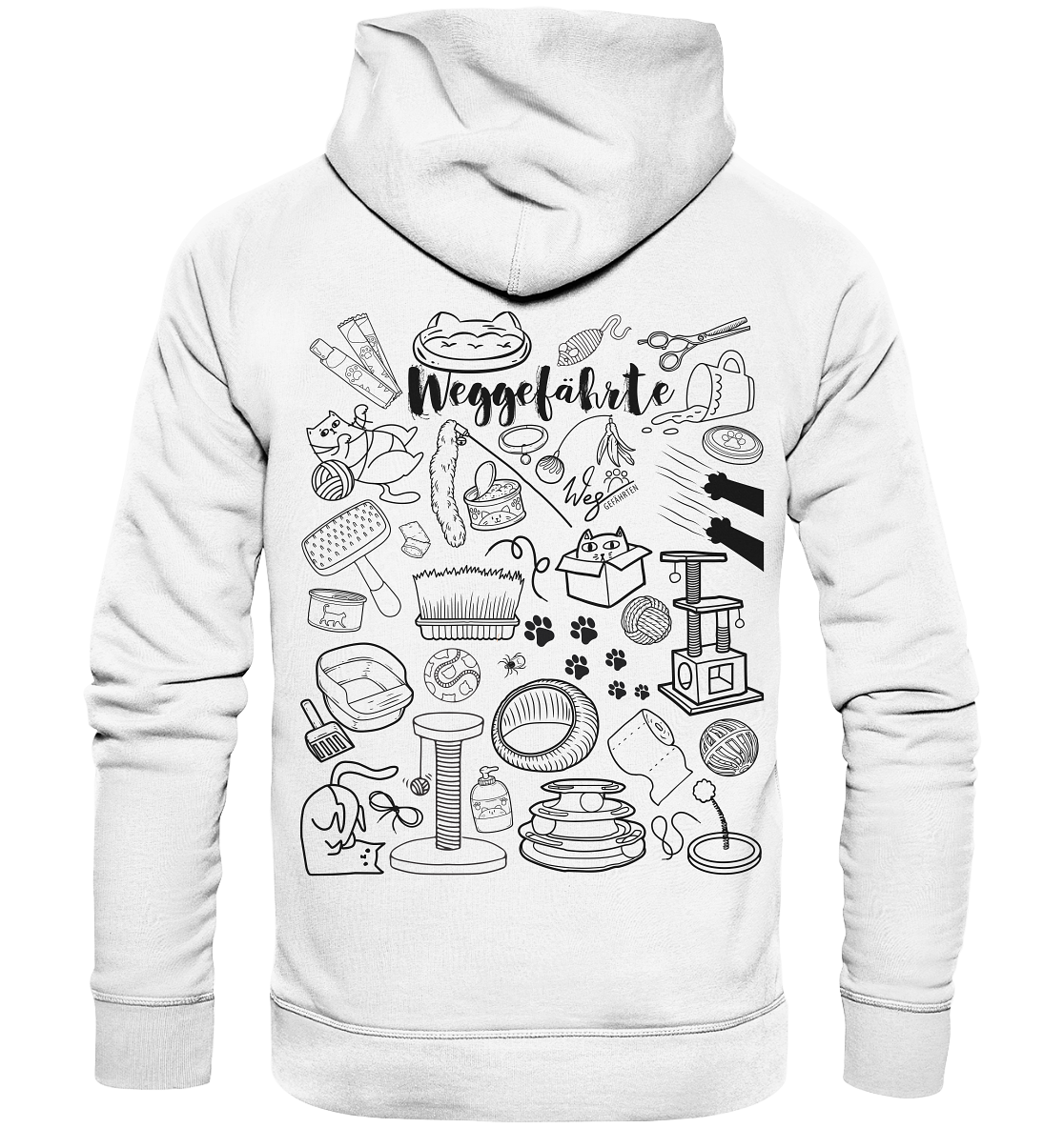 Weggefährte (Katze) - Organic Hoodie