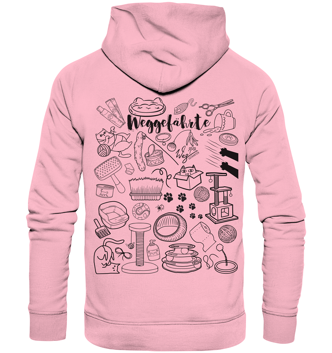 Weggefährte (Katze) - Organic Hoodie