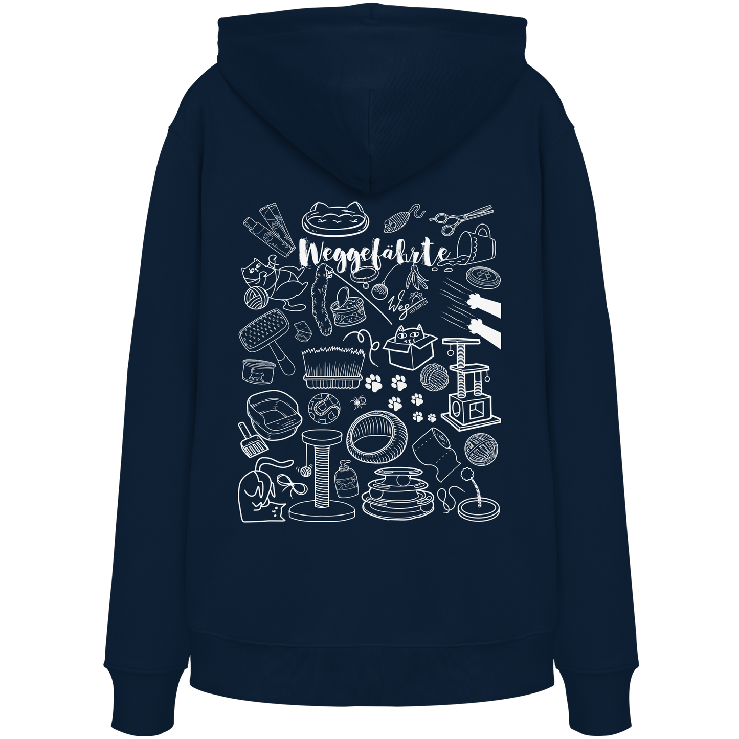 Weggefährte (Katze) - Organic Hoodie