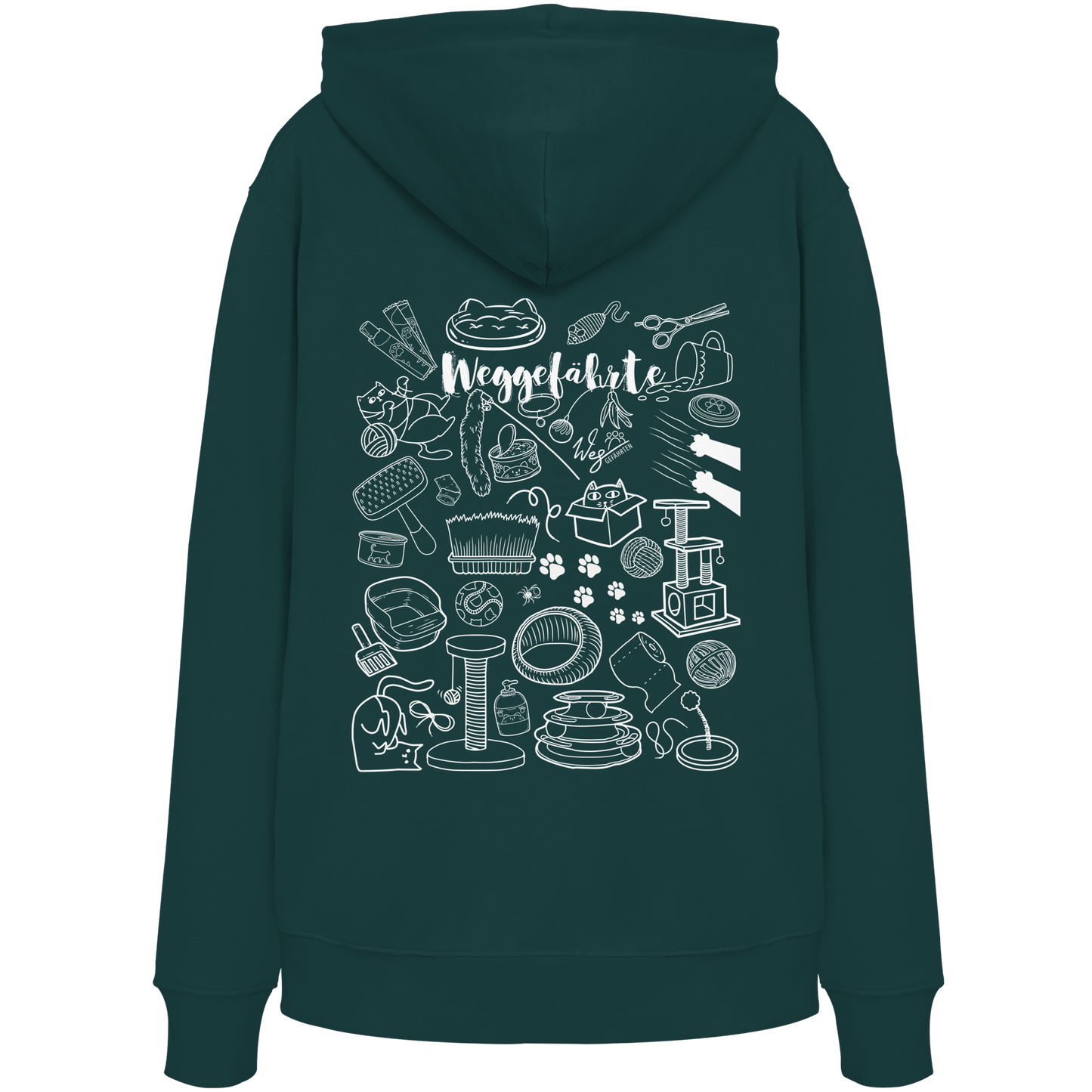 Weggefährte (Katze) - Organic Hoodie