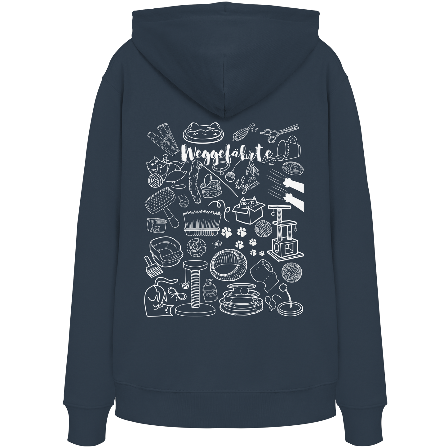 Weggefährte (Katze) - Organic Hoodie