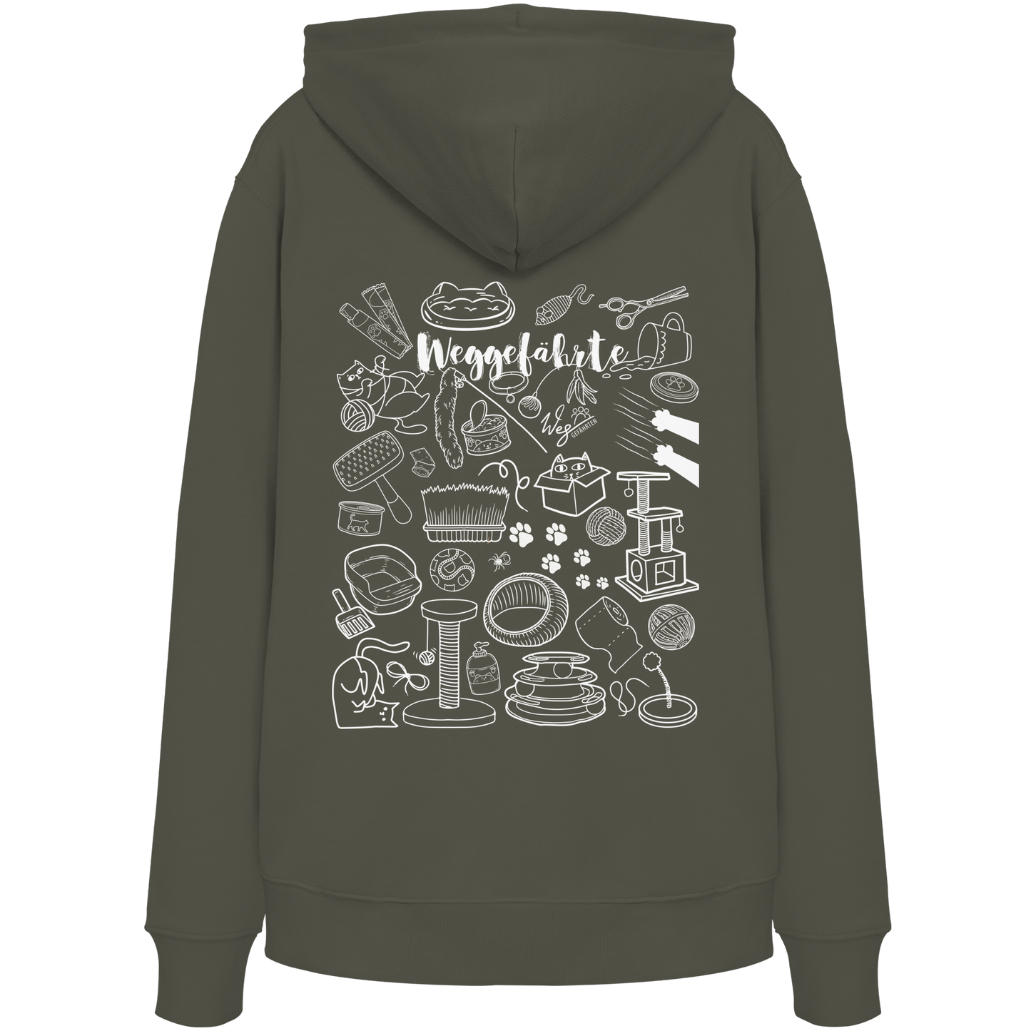 Weggefährte (Katze) - Organic Hoodie
