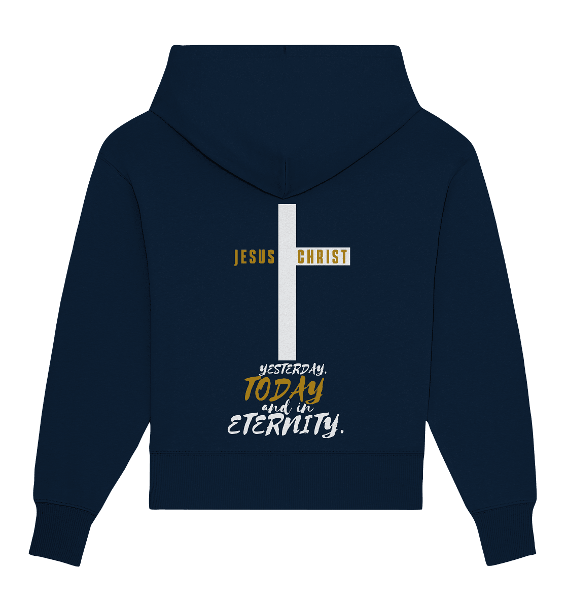 Jesus Christ (Backprint) - Organic Oversize Hoodie - Weggefährten Mindset