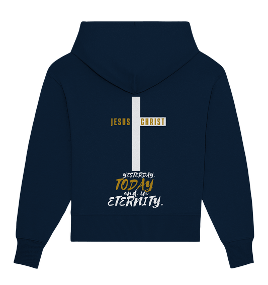 Jesus Christ (Backprint) - Organic Oversize Hoodie - Weggefährten Mindset