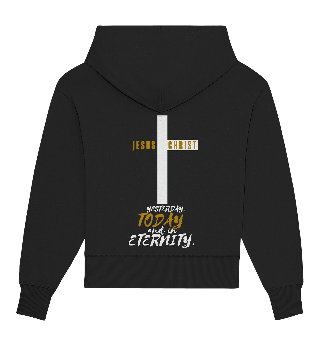 Jesus Christ (Backprint) - Organic Oversize Hoodie - Weggefährten Mindset