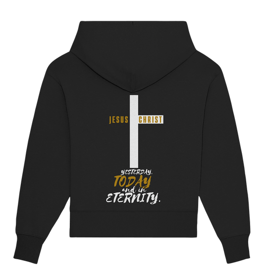 Jesus Christ (Backprint) - Organic Oversize Hoodie - Weggefährten Mindset