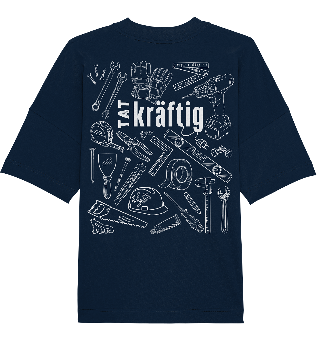 TATkräftig (Backprint) - Organic Oversize Shirt
