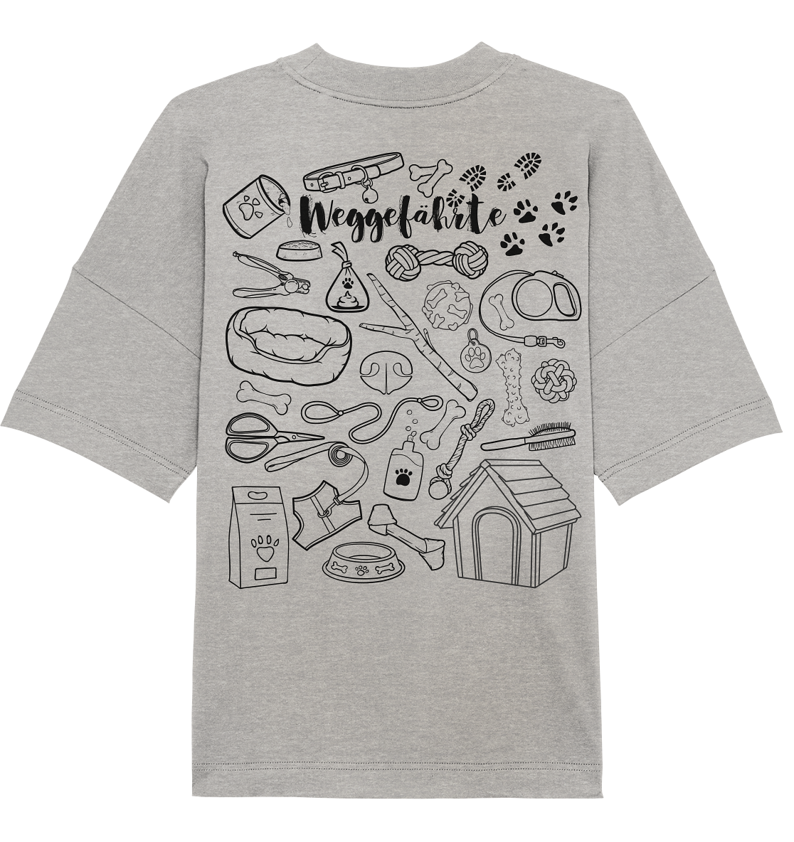 Weggefährte (Hund) - Organic Oversize Shirt