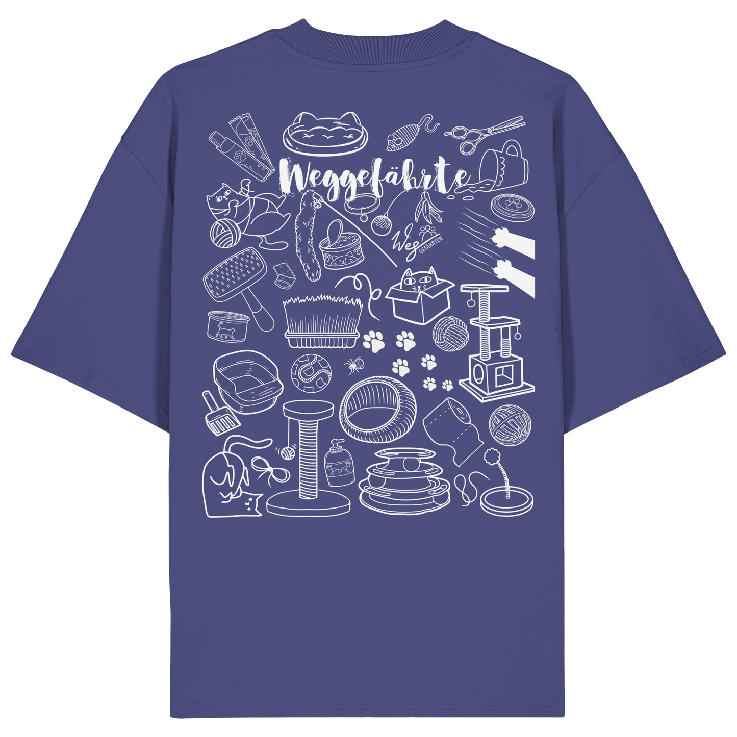 Weggefährte (Katze) - Organic Oversize Shirt