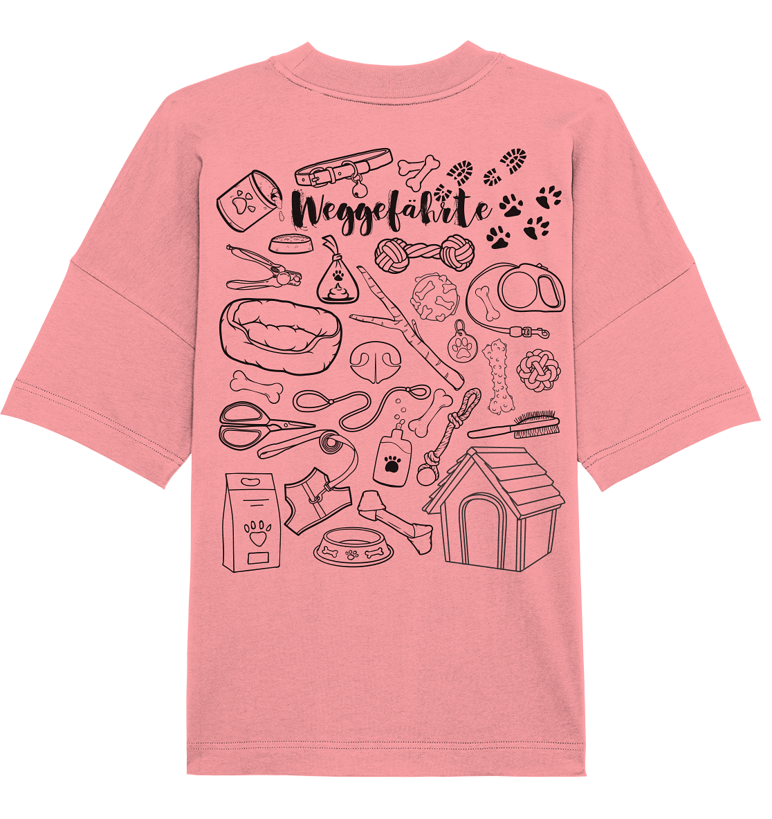 Weggefährte (Hund) - Organic Oversize Shirt