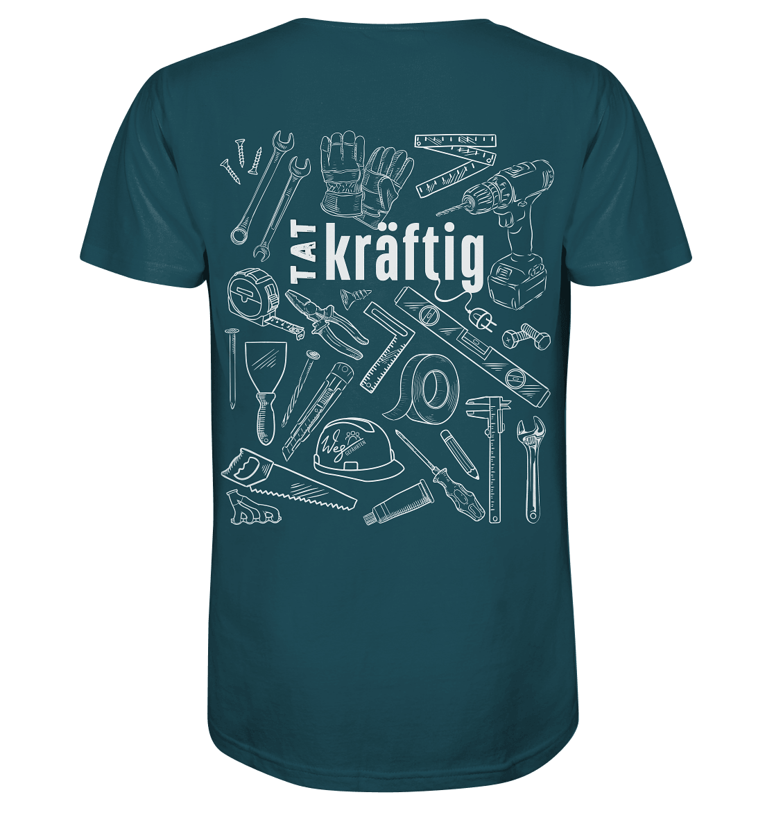 TATkräftig (Backprint) - Organic Shirt - Weggefährten Mindset