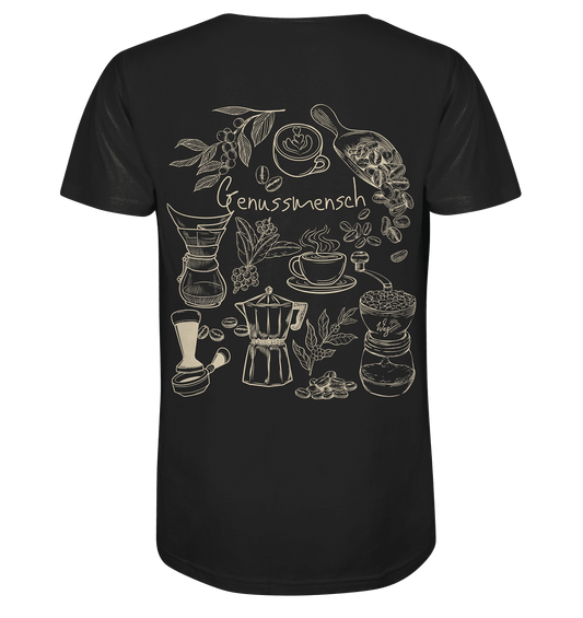 Genussmensch (Backprint) - Organic Shirt - Weggefährten Mindset
