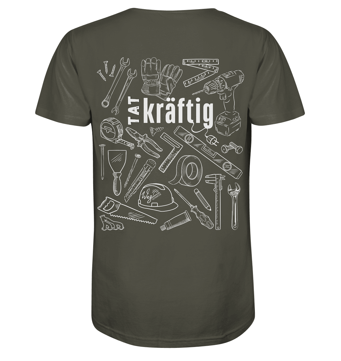 TATkräftig (Backprint) - Organic Shirt - Weggefährten Mindset