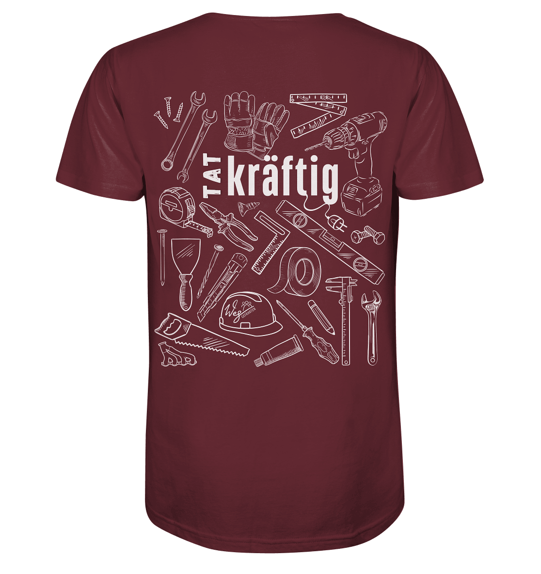 TATkräftig (Backprint) - Organic Shirt - Weggefährten Mindset