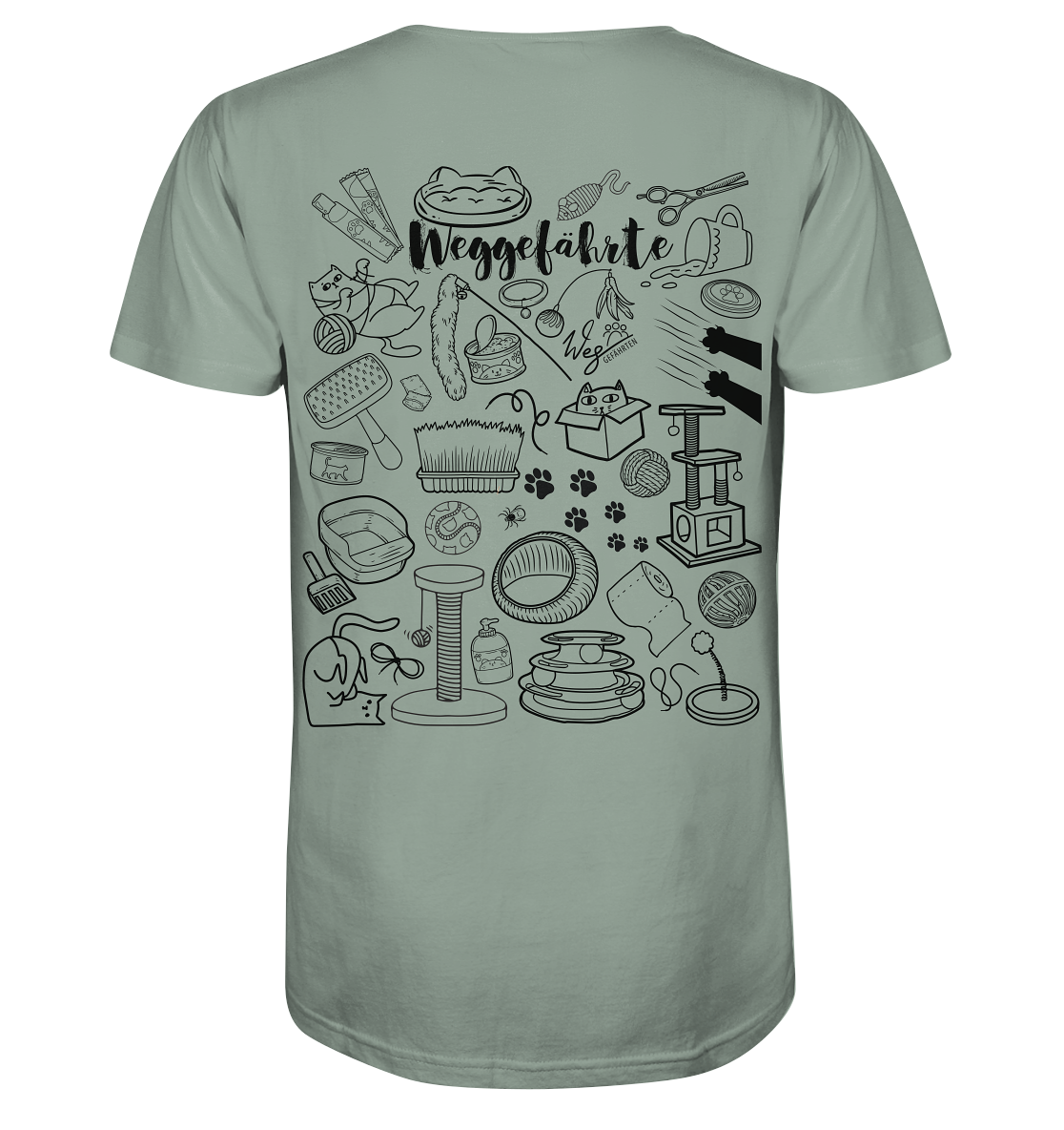 Weggefährte (Katze) - Organic Shirt