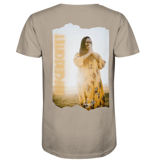 Aufgerichtet (Backprint) - Organic Shirt - Weggefährten Mindset