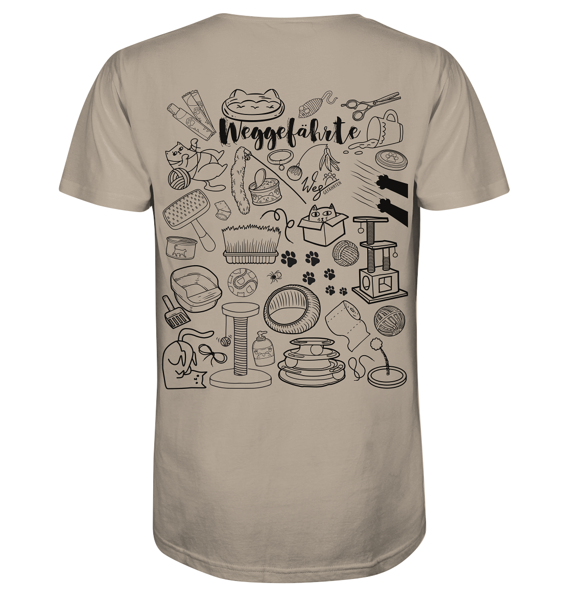 Weggefährte (Katze) - Organic Shirt