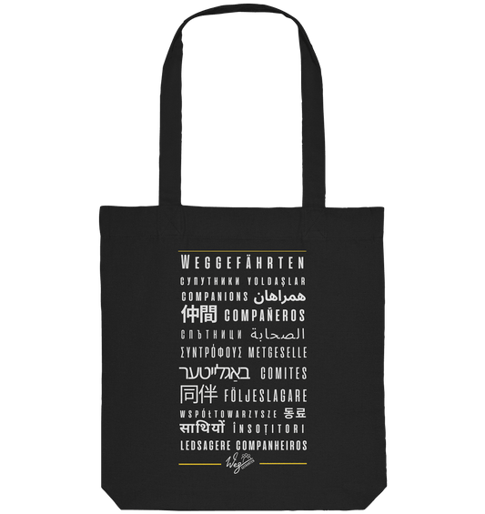 Weggefährten Sprache (weiß) - Organic Tote-Bag - Weggefährten Mindset