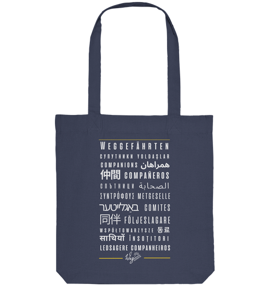 Weggefährten Sprache (weiß) - Organic Tote-Bag - Weggefährten Mindset