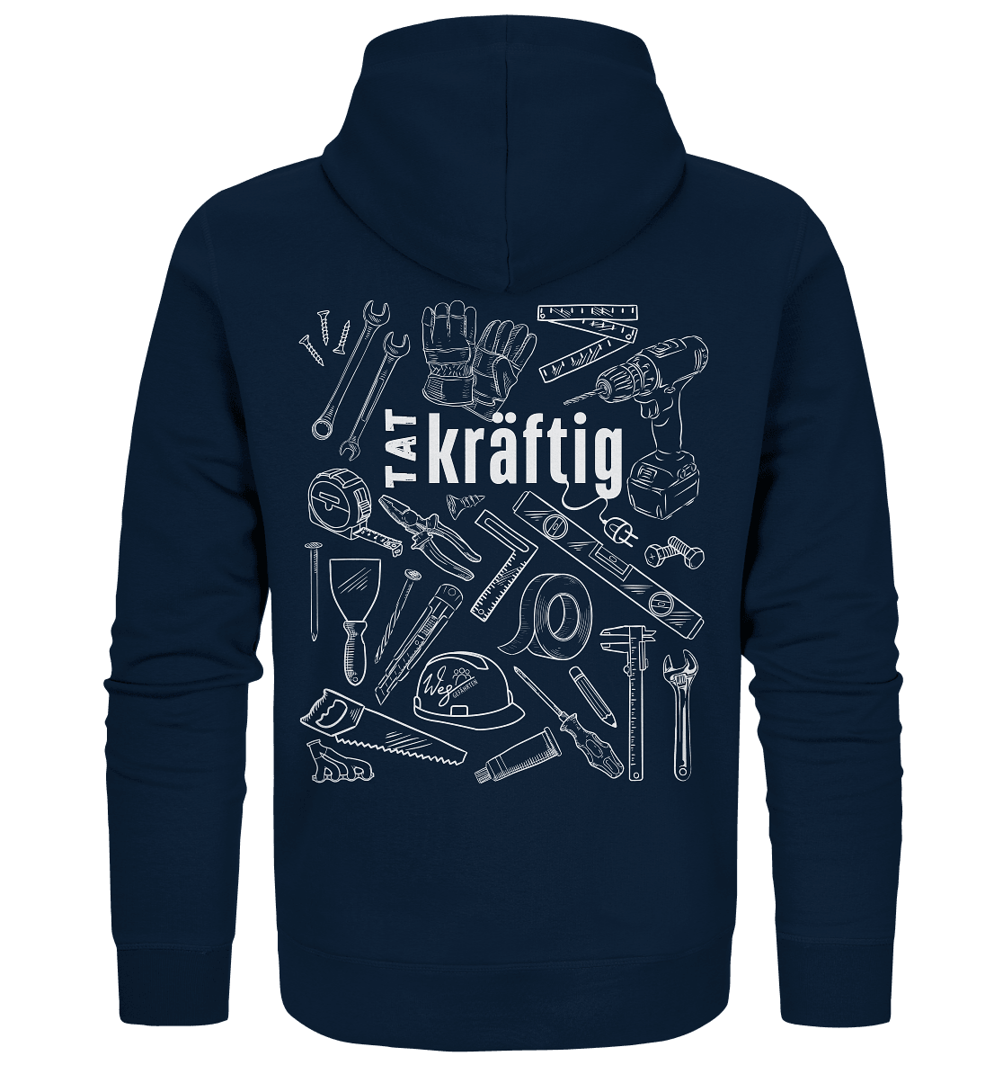 TATkräftig (Backprint) - Organic Zipper - Weggefährten Mindset