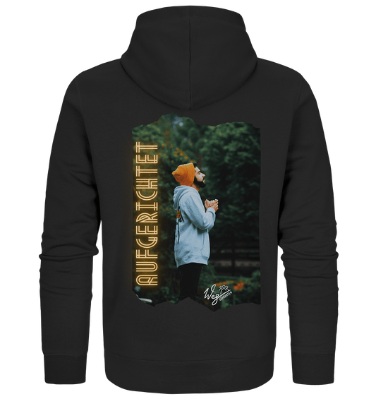 Aufgerichtet (Backprint) - Organic Zipper - Weggefährten Mindset