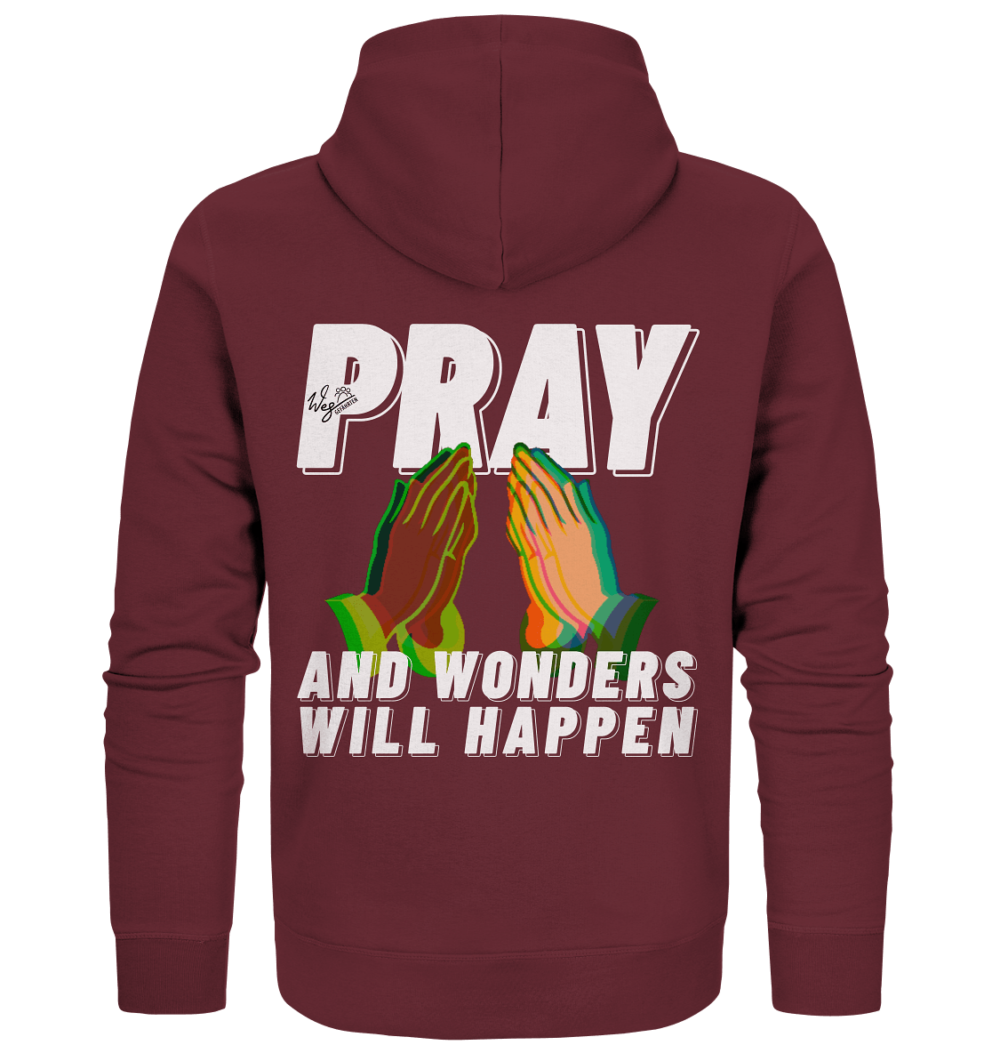 PRAY and wonders (Backprint) - Organic Zipper - Weggefährten Mindset