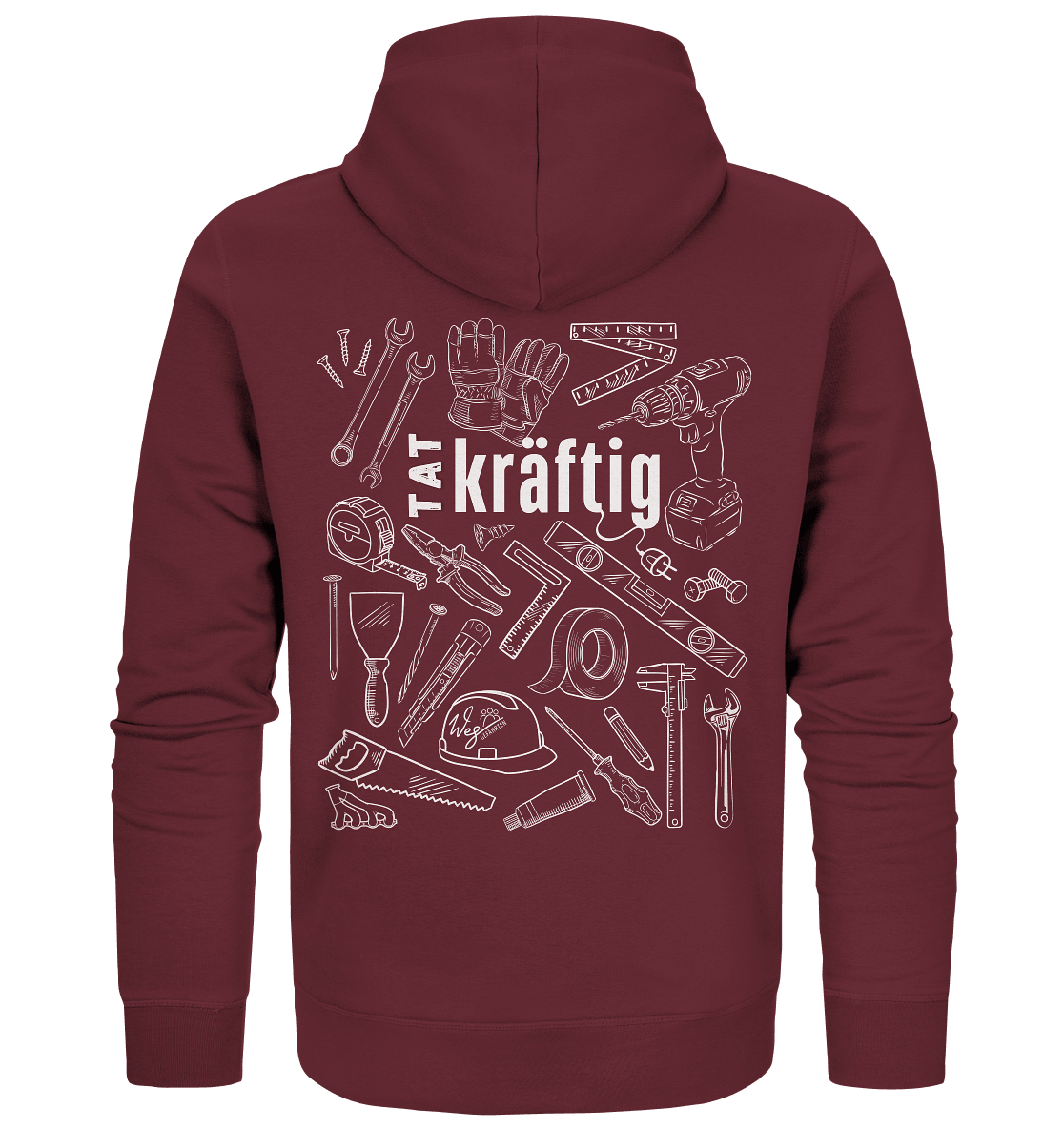 TATkräftig (Backprint) - Organic Zipper - Weggefährten Mindset
