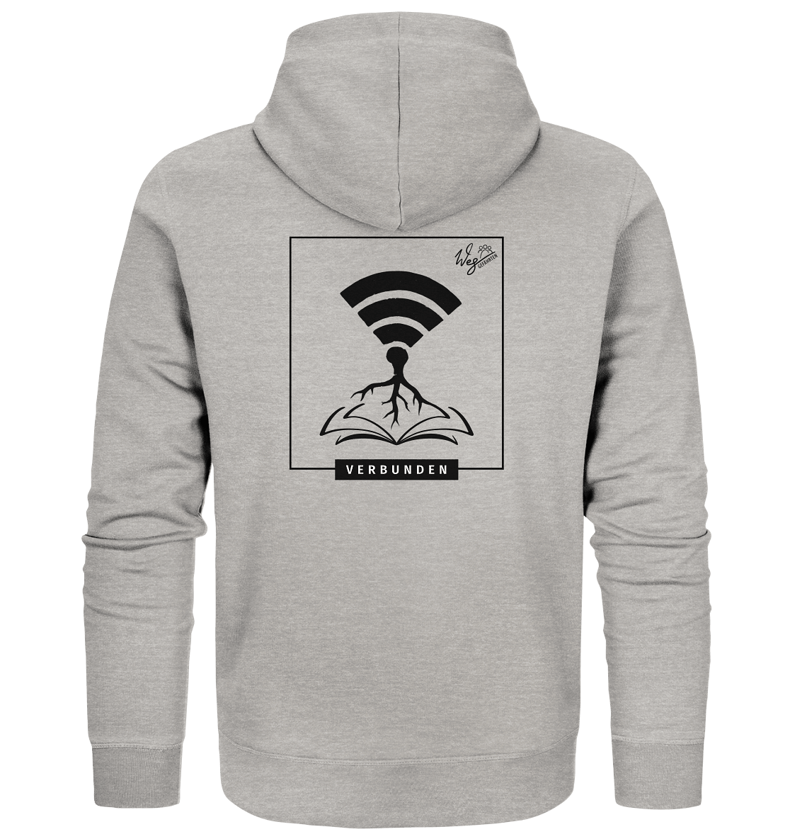 Verbunden (Backprint) - Organic Zipper - Weggefährten Mindset