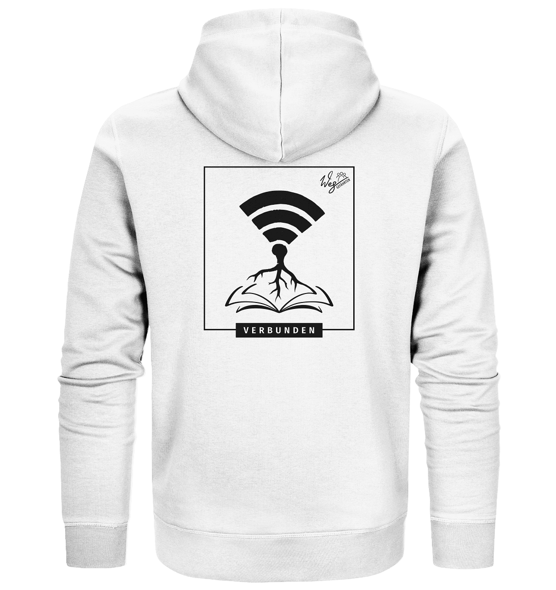 Verbunden (Backprint) - Organic Zipper - Weggefährten Mindset