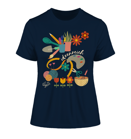 ideenreich - Fitted Ladies Organic Shirt - Weggefährten Mindset