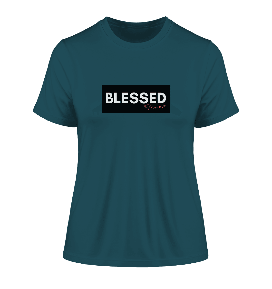 BLESSED - Fitted Ladies Organic Shirt - Weggefährten Mindset