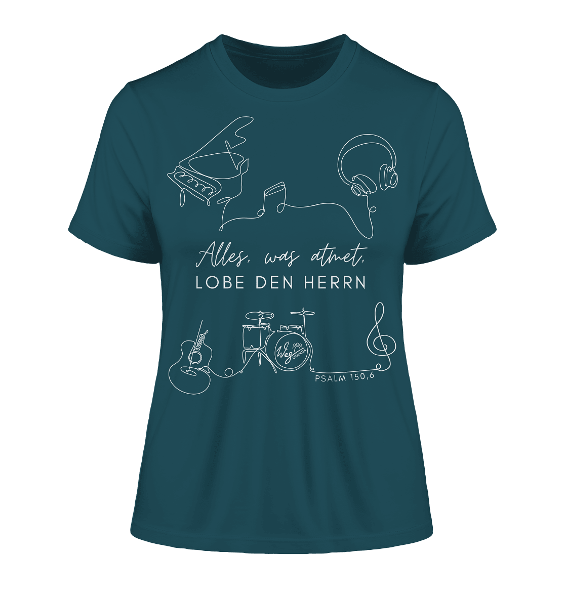 Alles, was atmet - Fitted Ladies Organic Shirt - Weggefährten Mindset