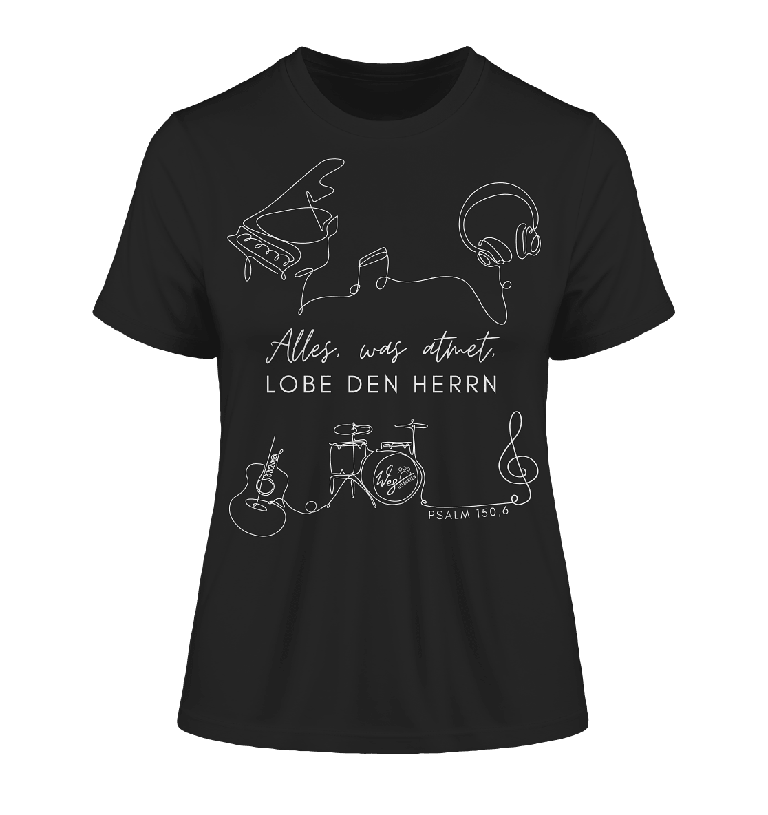 Alles, was atmet - Fitted Ladies Organic Shirt - Weggefährten Mindset